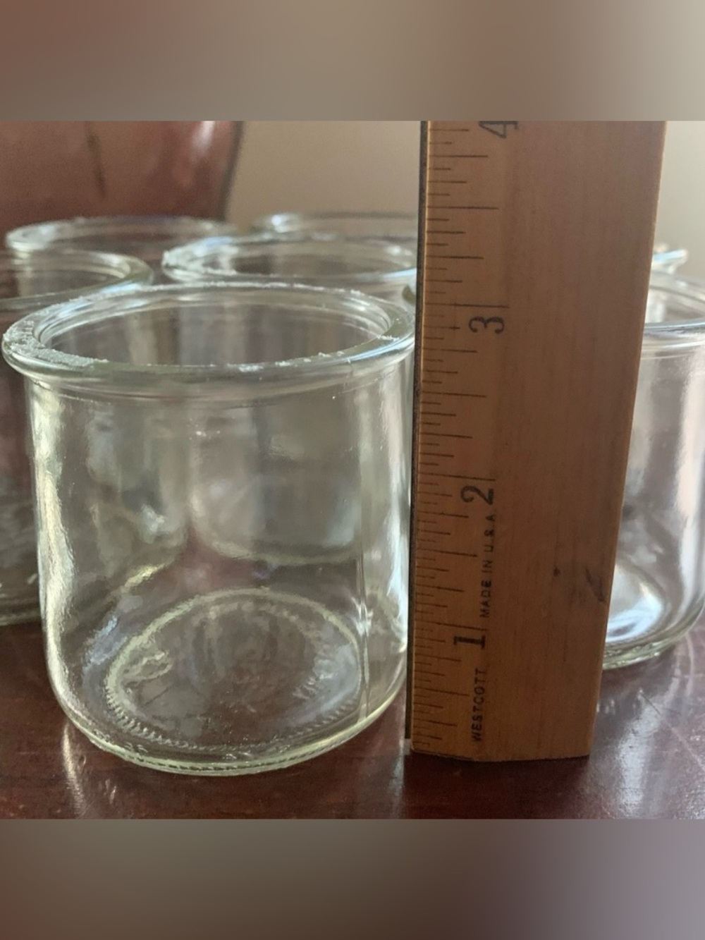 Set of 10 Yoplait Oui Clear Glass Jars - Picture 5 of 5